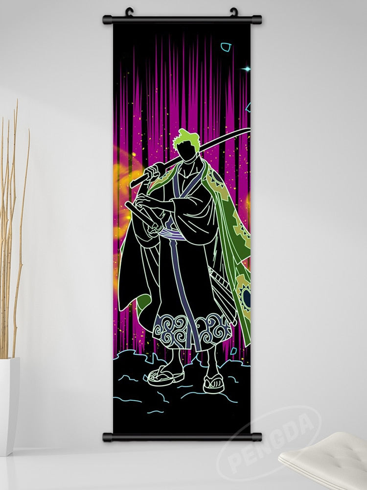 One Piece LED Style Scroll Poster slgh-One Piece-28 25x75cm