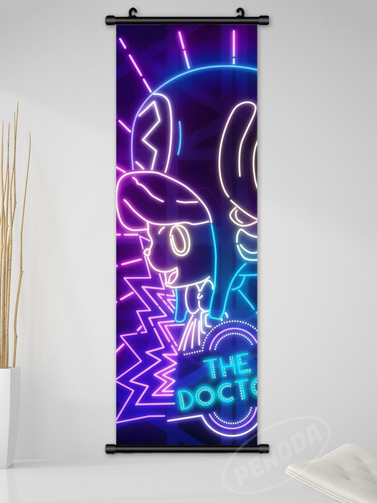 One Piece LED Style Scroll Poster slgh-One Piece-10 25x75cm