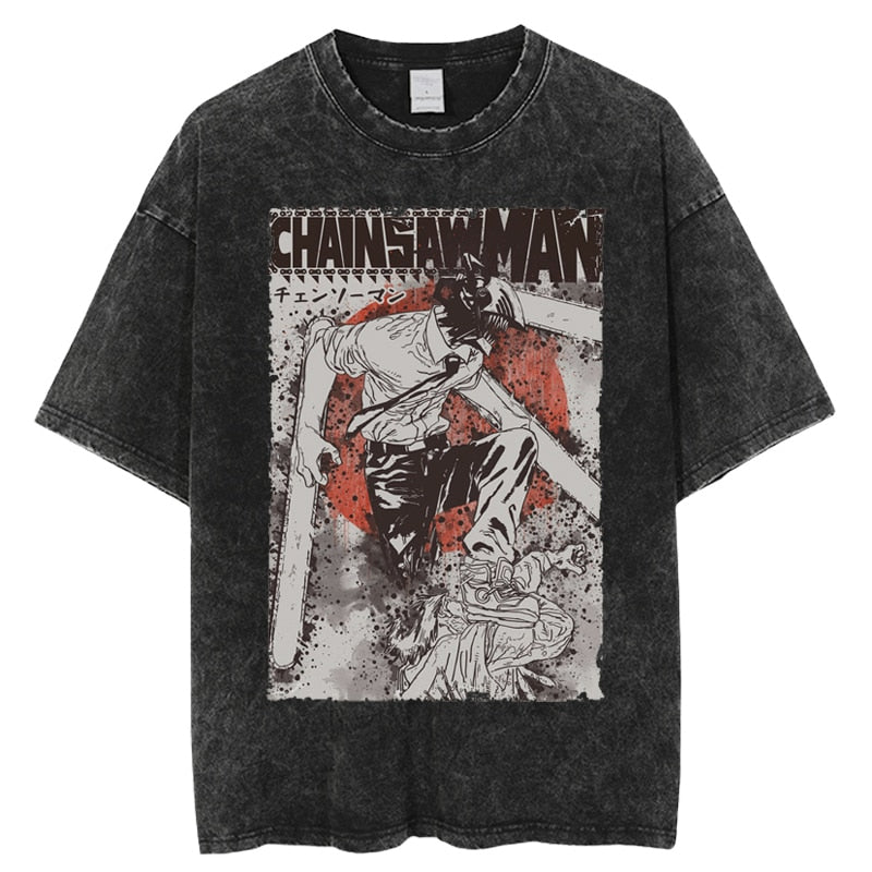 Denji - Chainsaw Man T-shirt Dark Grey 2