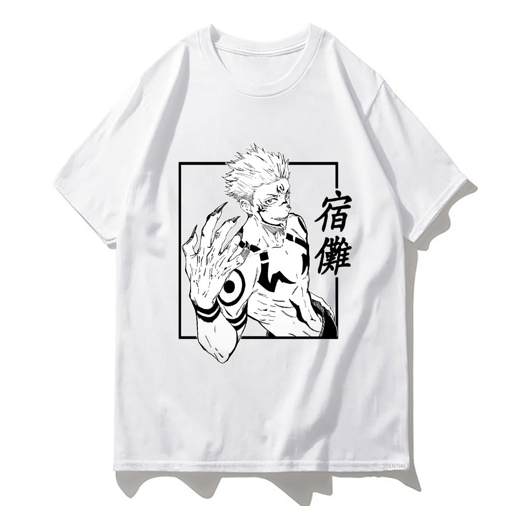 Gojo Satoru T-shirt from jujutsu Kaisen white3