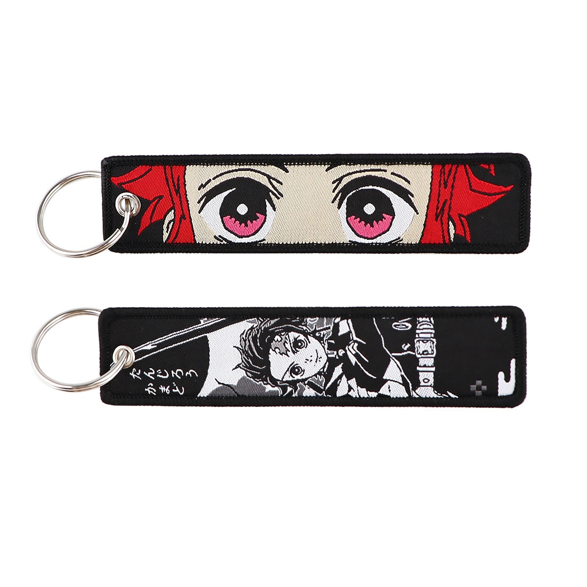 Anime Embroidery Keychain Key Ring 24