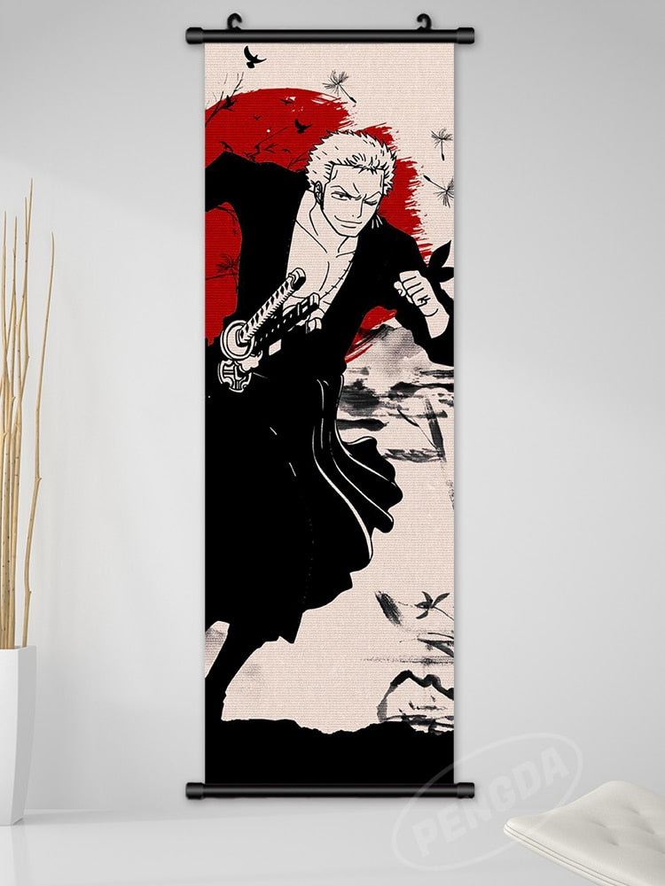 One Piece Scroll Poster Zoro v2 25x75cm