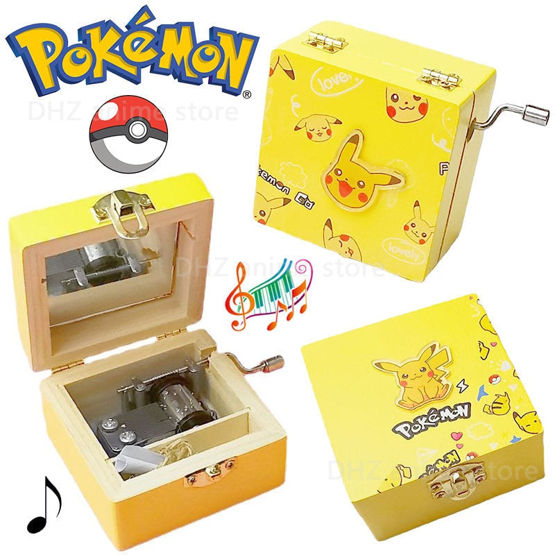 Pokemon Wooden Music Box