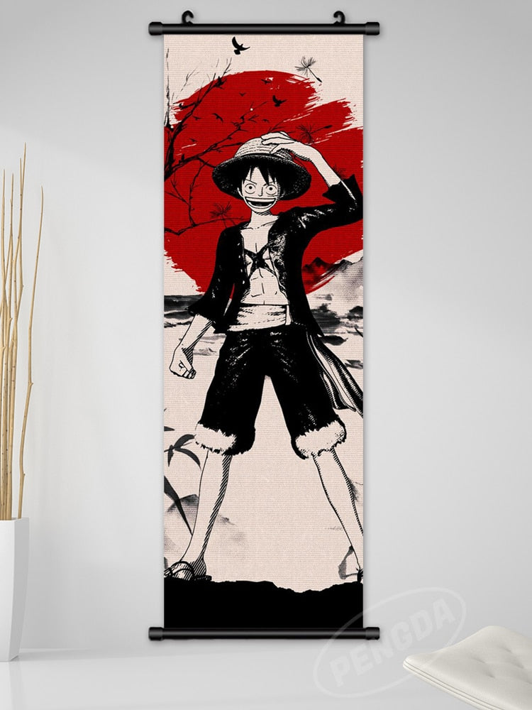 One Piece Scroll Poster Luffy v7 25x75cm