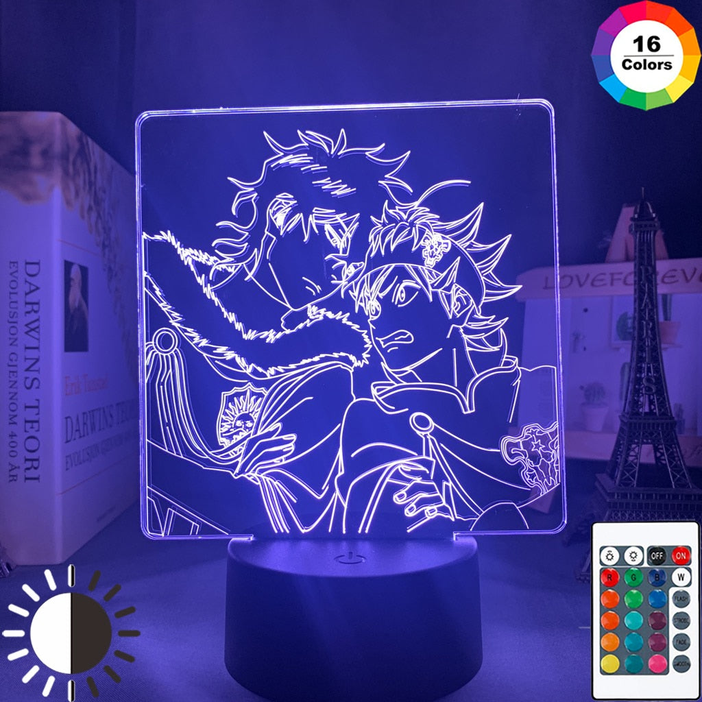 Black Clover Night Light Lamp G 16 color with remote
