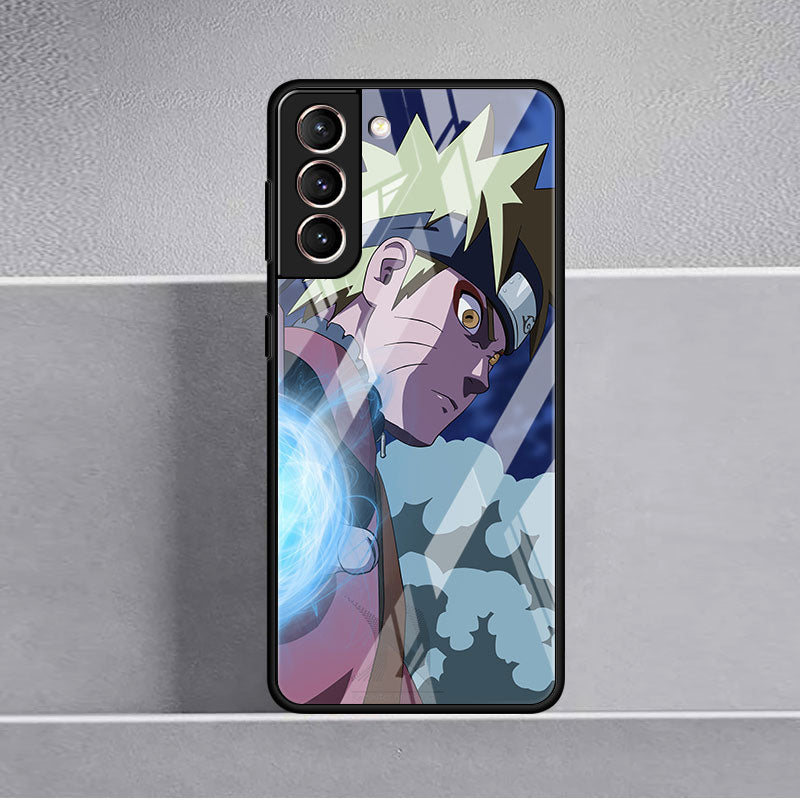 Naruto & Sasuke Glass Case For Samsung