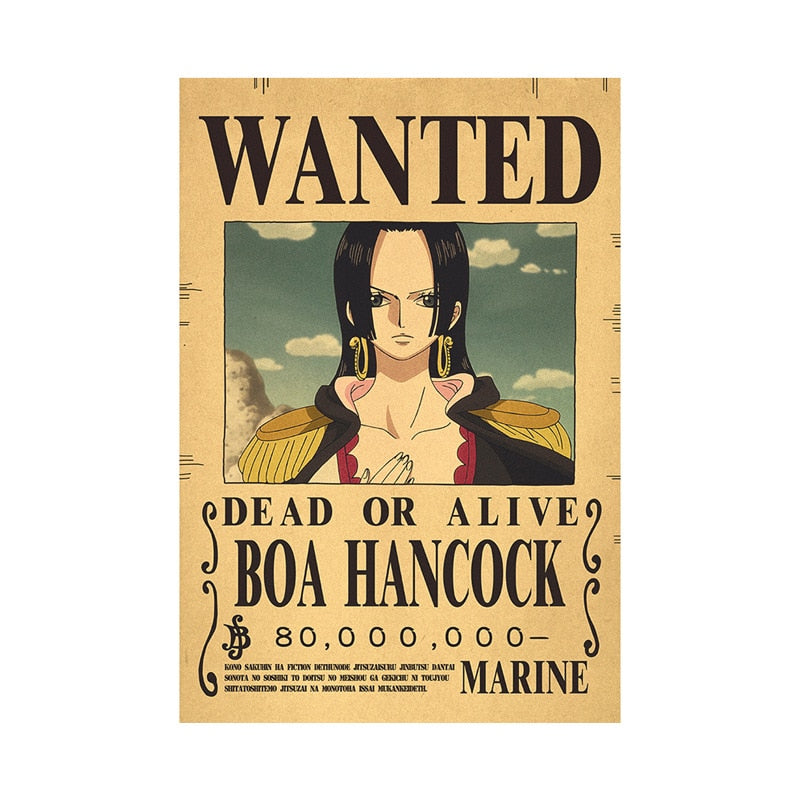One piece poster Wanted billion berry's One Piece 28
