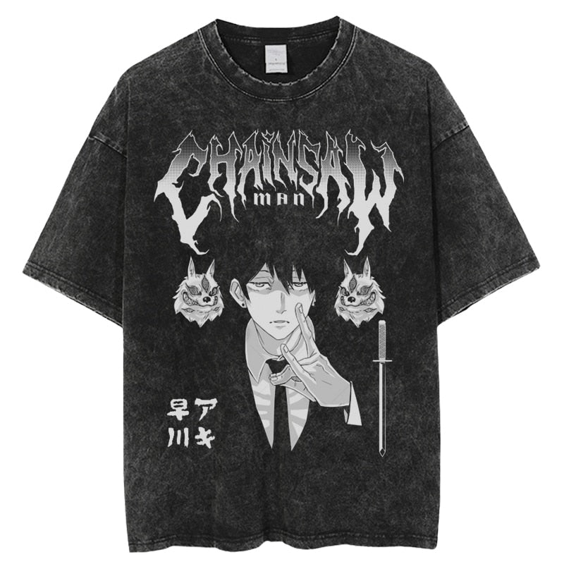 Aki Hayakawa - Chainsaw Man T-shirt Dark Grey