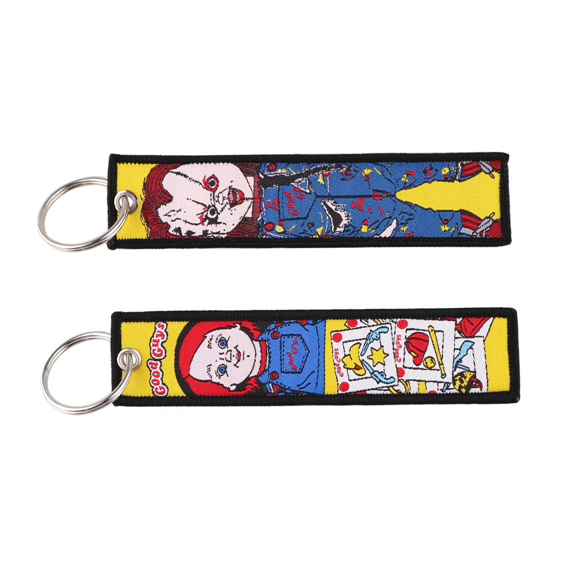 Anime Embroidery Keychain Key Ring 82