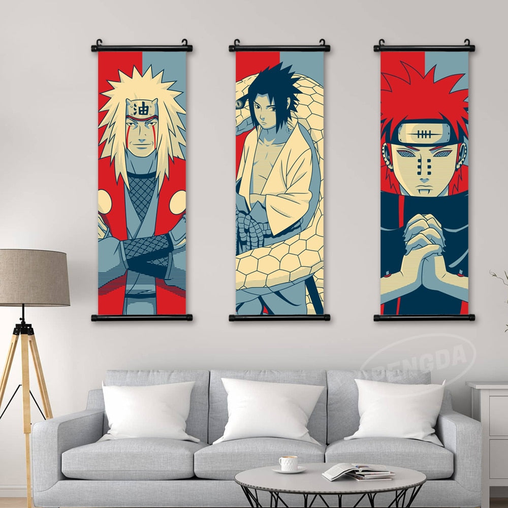Naruto DuoColor Canvas Scroll Poster