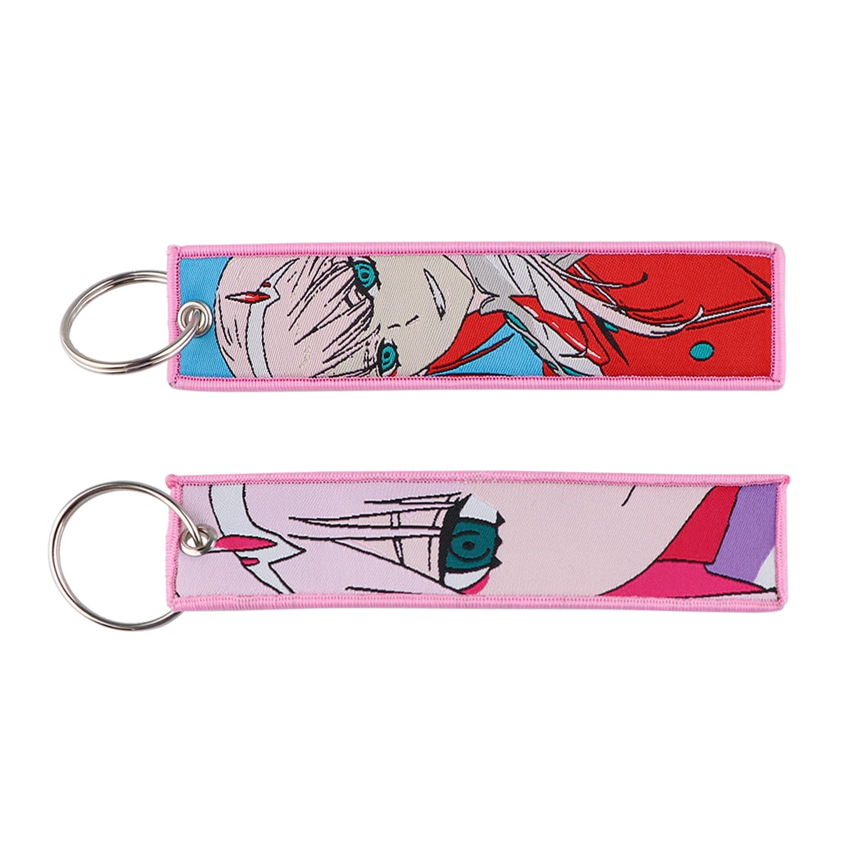 Anime Embroidery Keychain Key Ring 67
