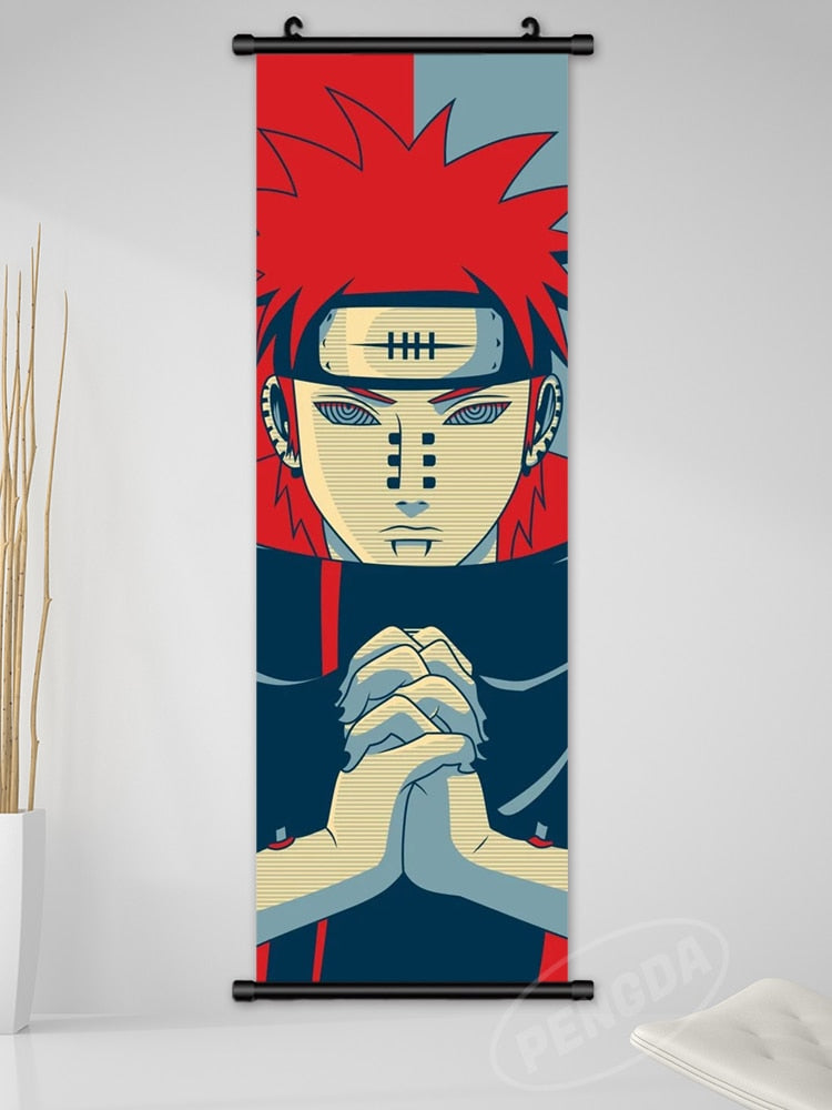 Naruto DuoColor Canvas Scroll Poster Pain 25x75cm