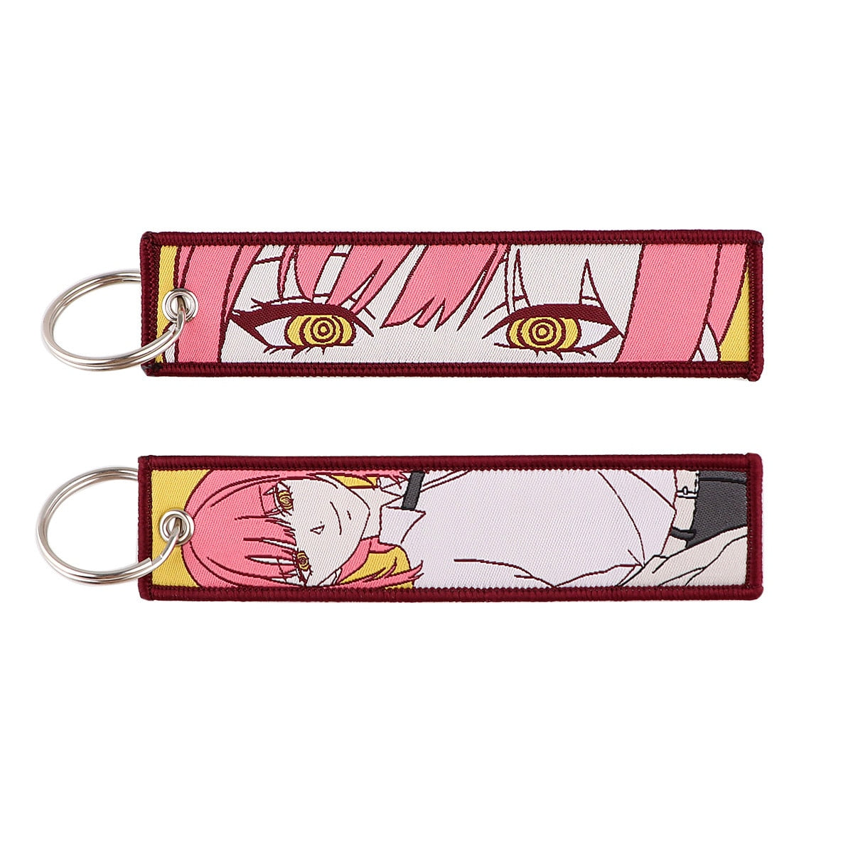 Anime Embroidery Keychain Key Ring 38