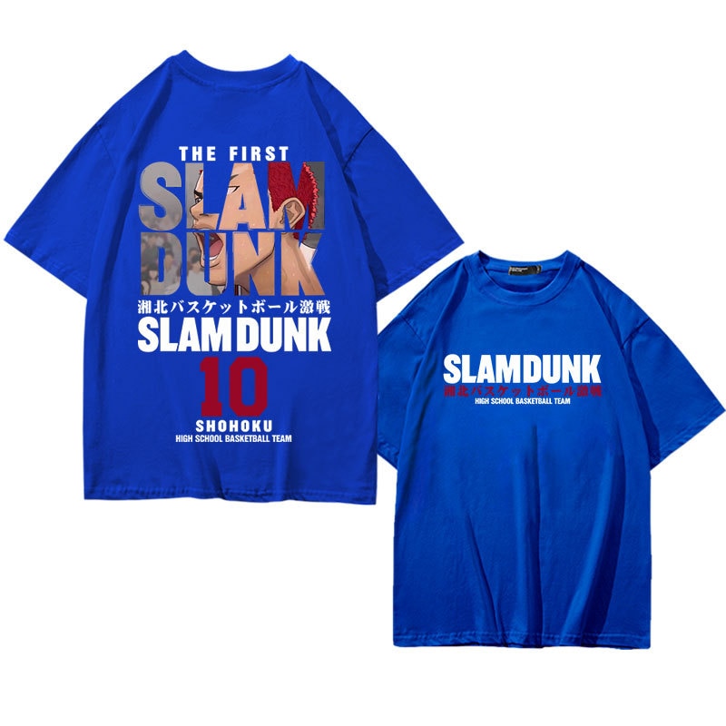 Slam Dunk summer T-Shirt Blue
