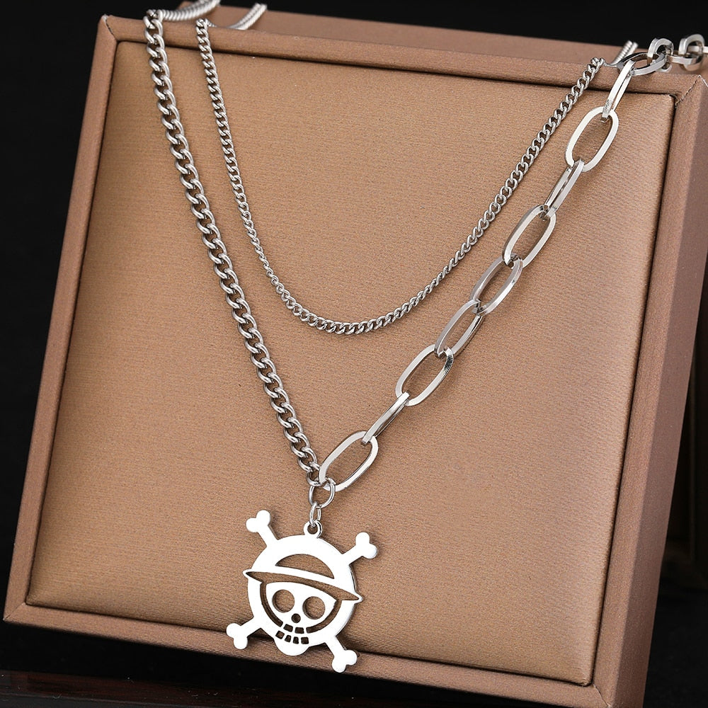 One piece Necklace Silver