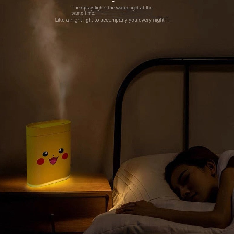 Humidificateur d'air intelligent portable Pokemon Pikachu, diffuseur  d'huiles essentielles USB, brumisateur, cadeau pour filles, animation  mignonne