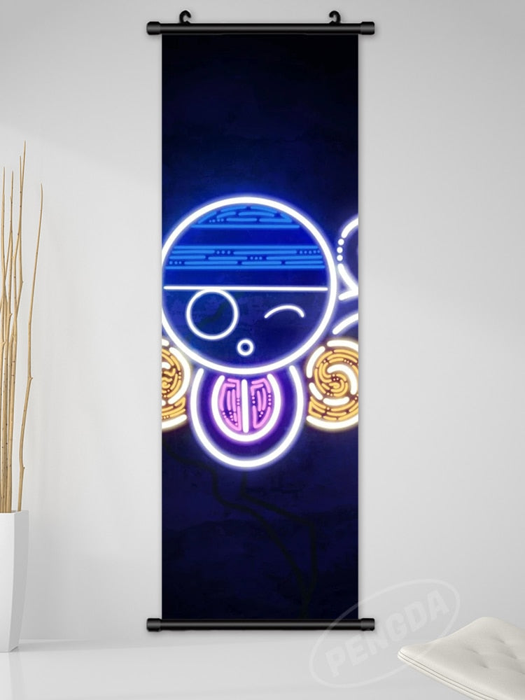 One Piece LED Style Scroll Poster slgh-One Piece-22 25x75cm