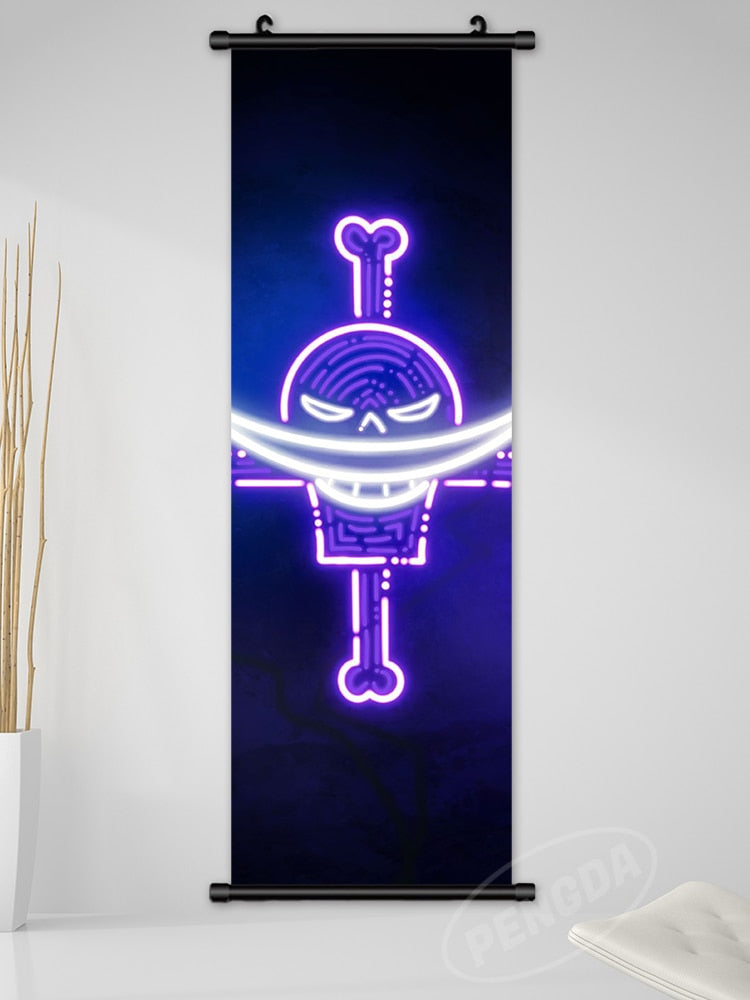 One Piece LED Style Scroll Poster slgh-One Piece-14 25x75cm