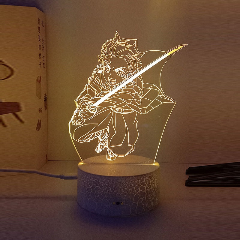 StarLaser saturo gojo785 Acrylic Night lamp Anime Home Decor Desk Table lamp  7 Color Changing Light with Smart Touch Button and USB Data Cable Table Lamp  Price in India - Buy StarLaser
