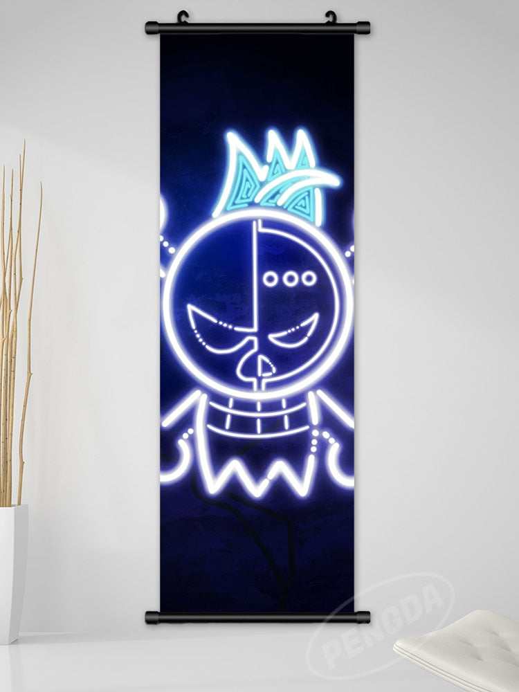 One Piece LED Style Scroll Poster slgh-One Piece-20 25x75cm