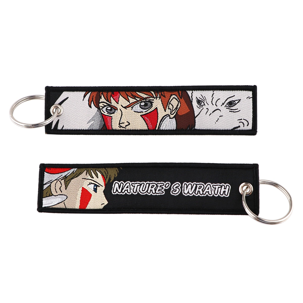 Anime Embroidery Keychain Key Ring 30