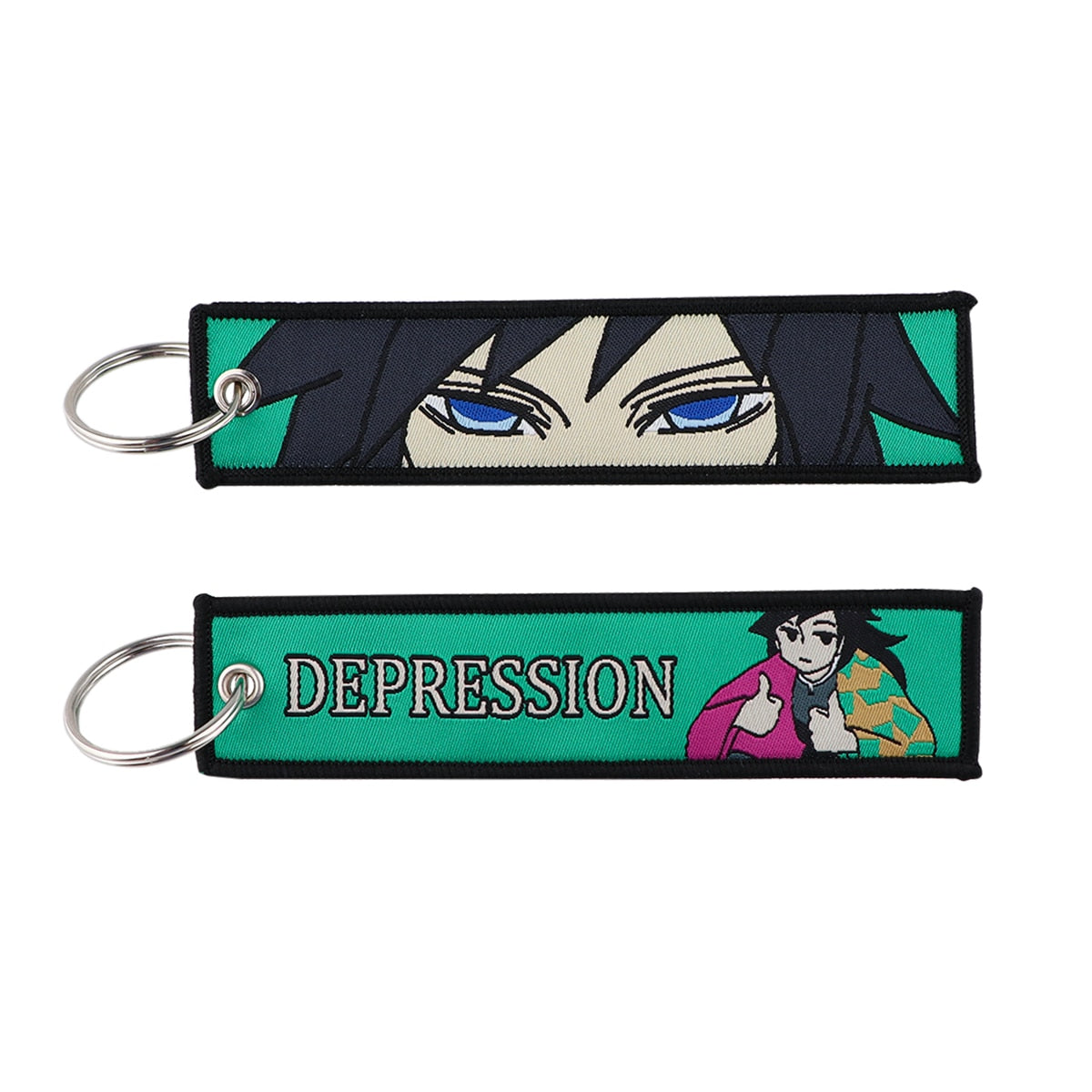 Anime Embroidery Keychain Key Ring 64