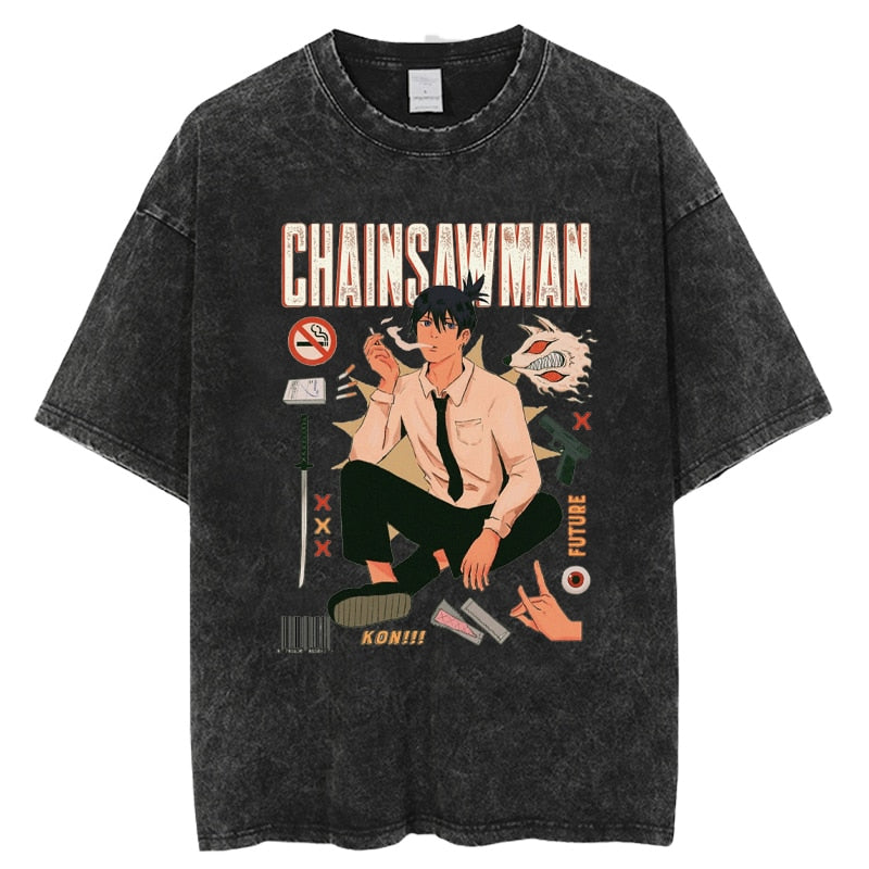 Aki Hayakawa - Chainsaw Man T-shirt Dark Grey v3
