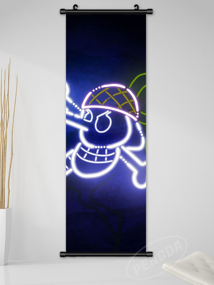One Piece LED Style Scroll Poster slgh-One Piece-13 25x75cm
