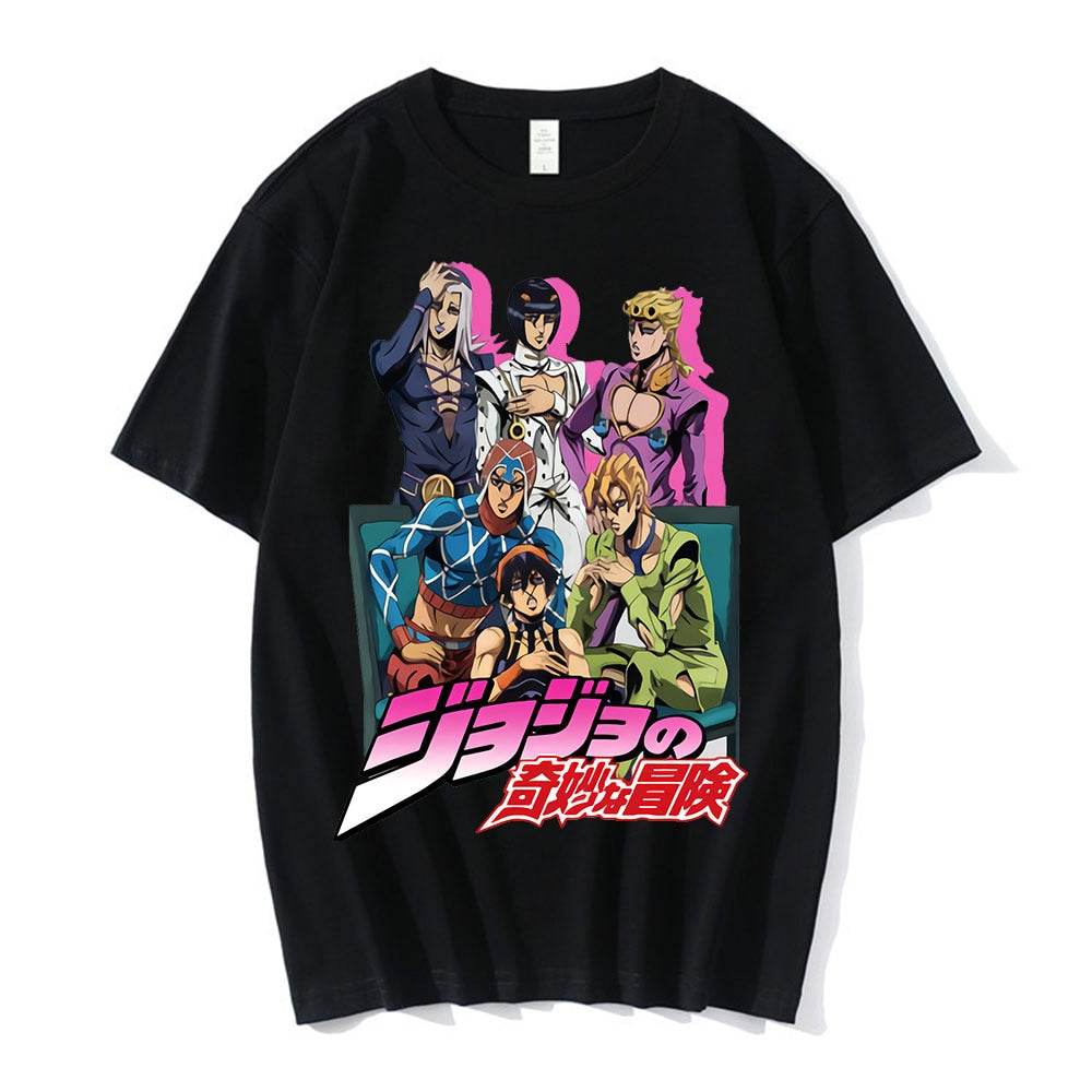 Jojo Bizarre Adventure Tshirt Black v4