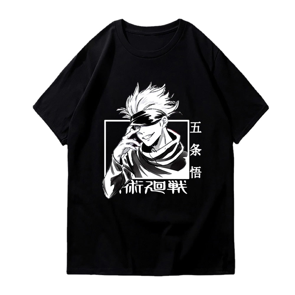 Gojo Satoru T-shirt from jujutsu Kaisen black2