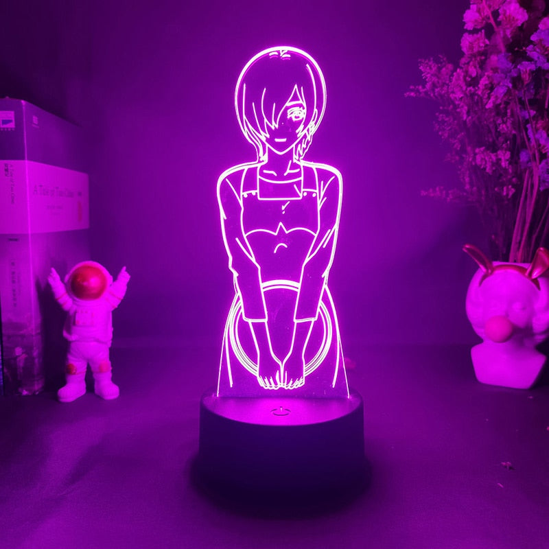 Tokyo Ghoul Kaneki Ken 3d Led Lamp for Bedroom