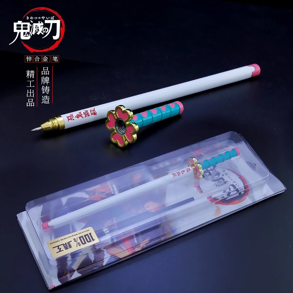 Cheap 6/12 Pcs Anime Demon Slayer Kimetsu No Yaiba Kamado Tanjirou Cute  Blue ink Neutral Erasable Pen Kawaii Gel Pen kids stationery gift | Joom