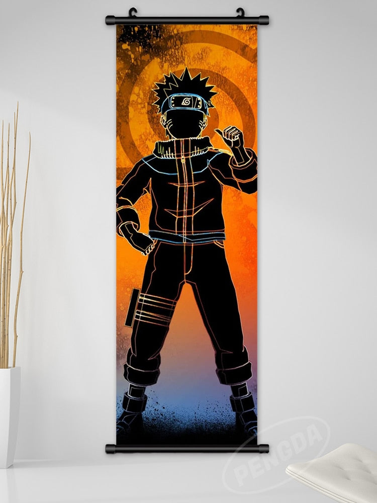 Naruto Silhouette Scroll Poster V-30244 25x75cm