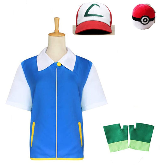 Ash Ketchum Cosplay Costume Pokemon