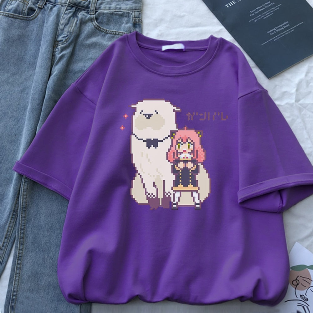 Spy X Family Anya T-shirt Purple