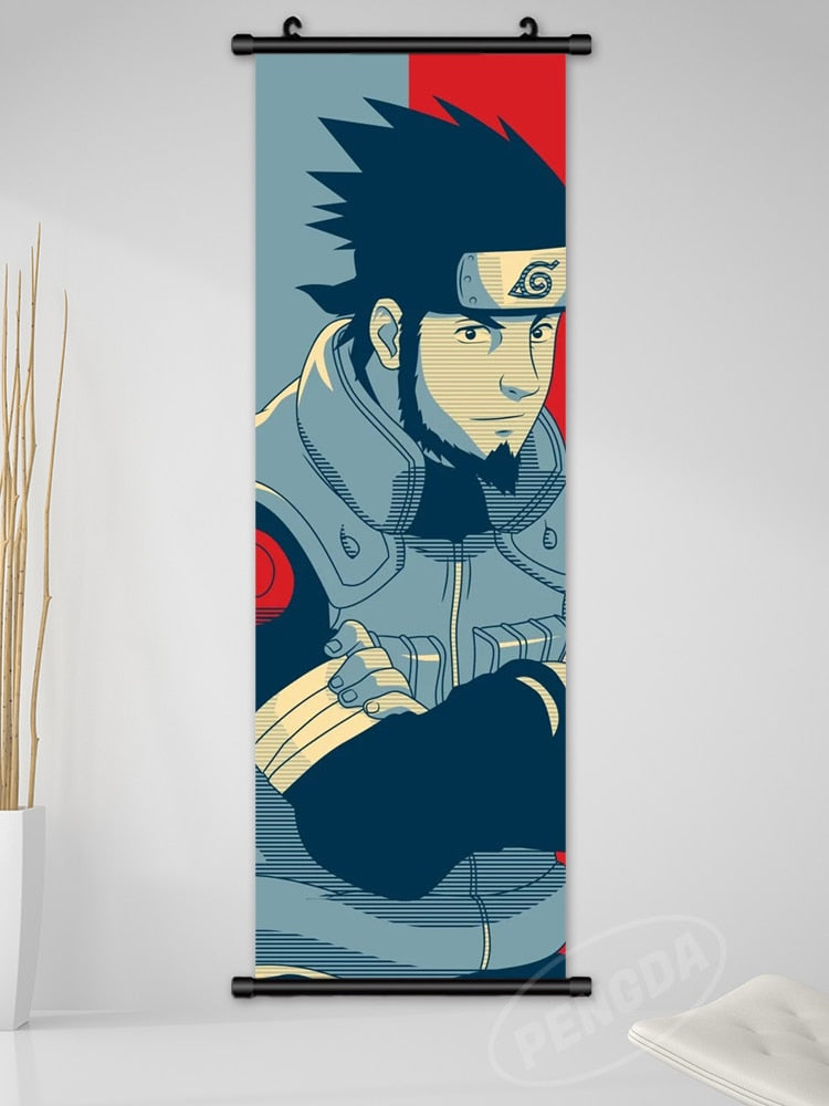 Naruto DuoColor Canvas Scroll Poster Asuma 25x75cm