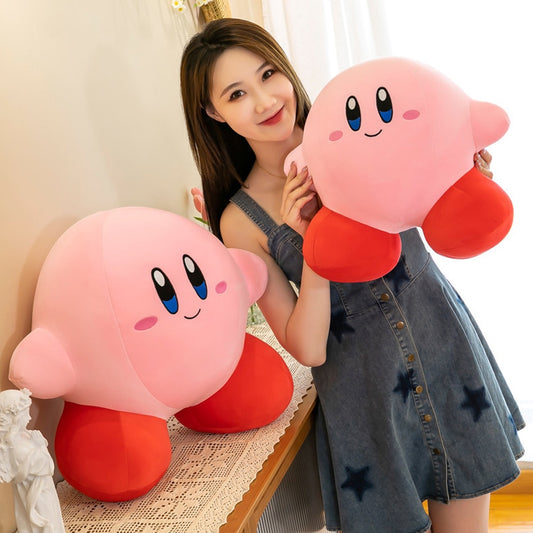 Star Kirby Fluffy Pink Plush