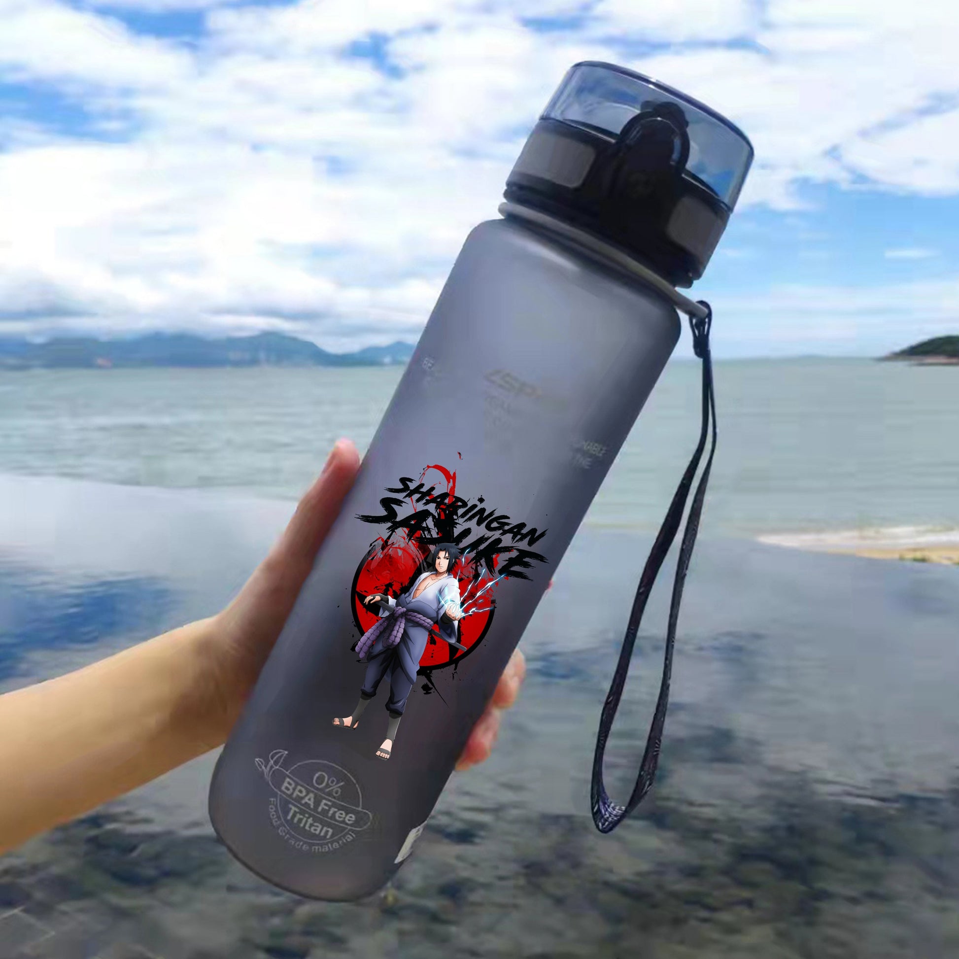 Naruto Water Bottle China 500ml Grey-F