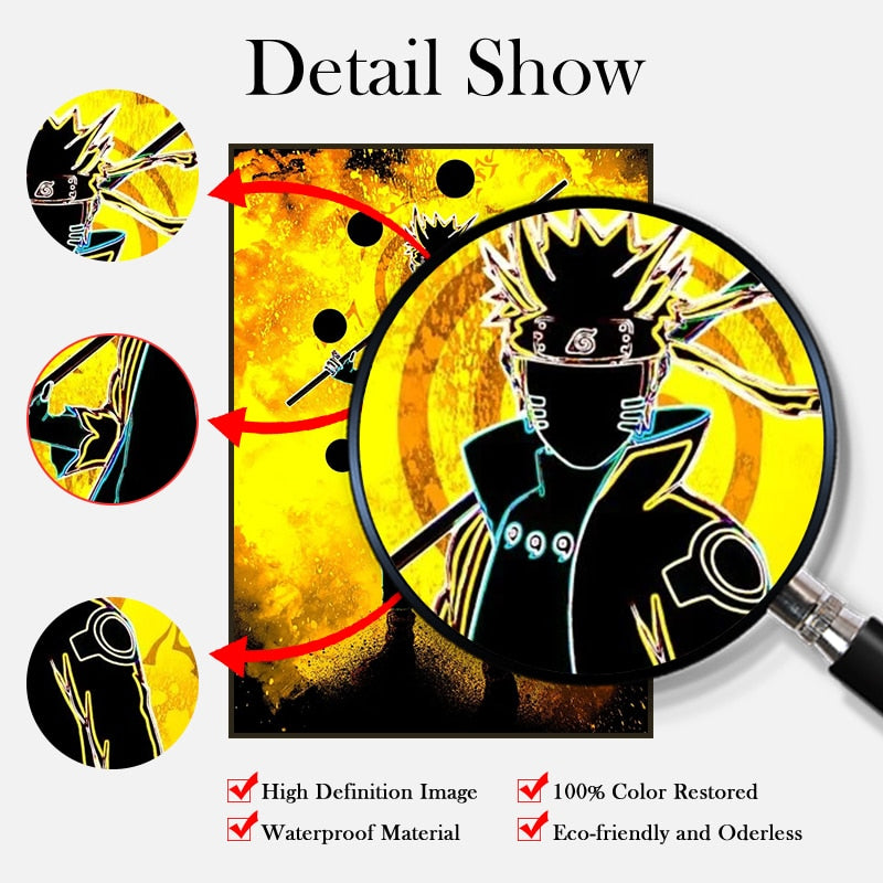 Naruto Silhouette Scroll Poster