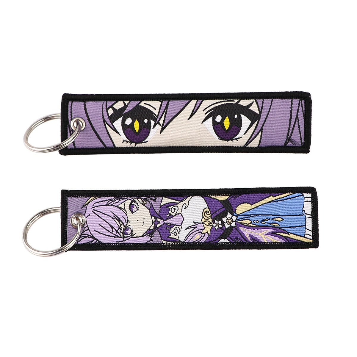 Anime Embroidery Keychain Key Ring 61