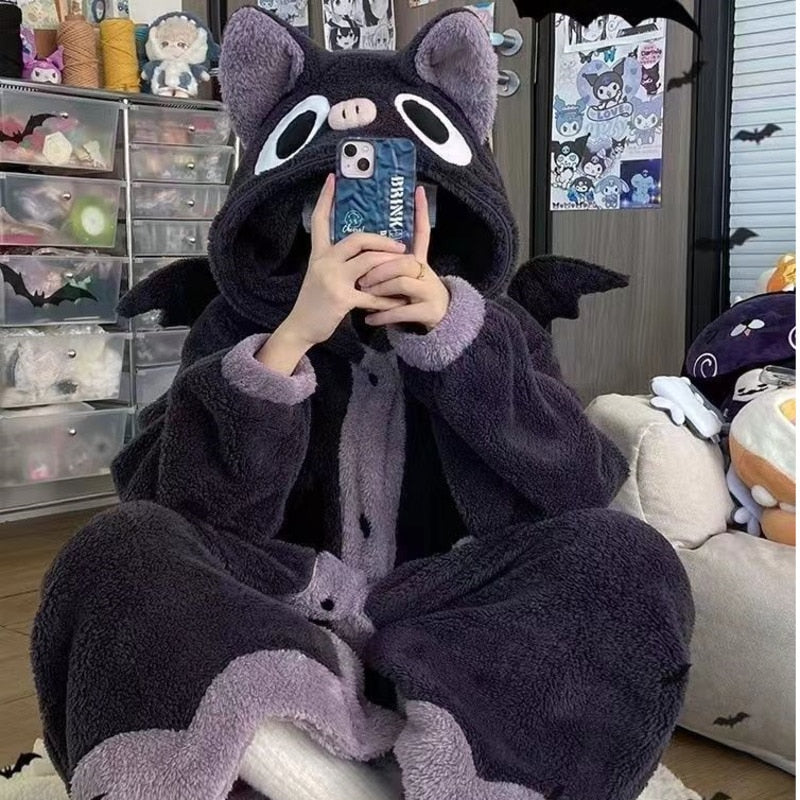 Kawaii Bat Cloak Sleepwear Costume Hoodie Cloak OTAKUSTORE