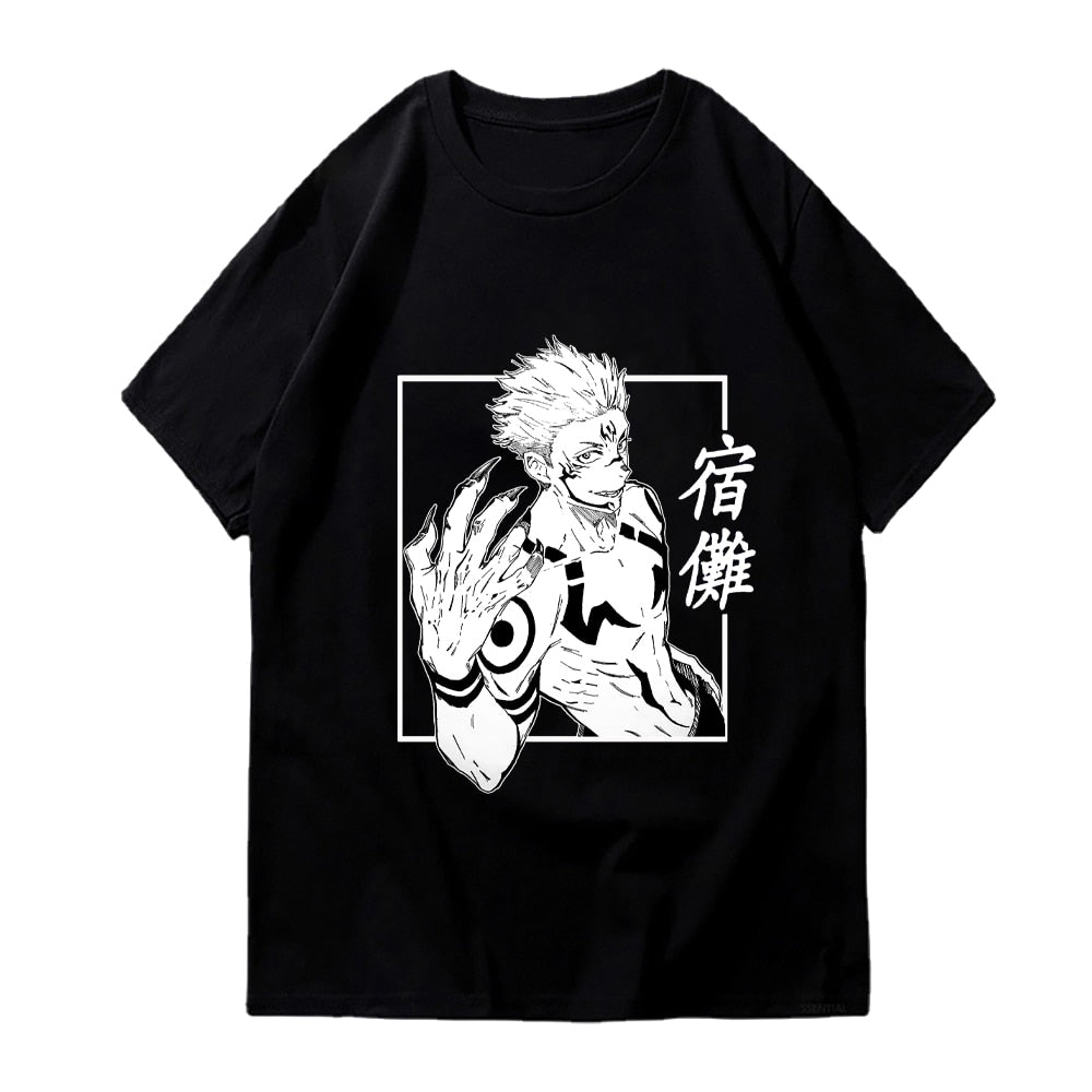 Gojo Satoru T-shirt from jujutsu Kaisen black3