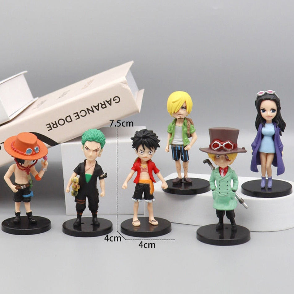 One Piece Action Figure 6pcs/set