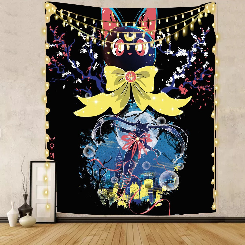 Sailor moon Wall Tapestry 4