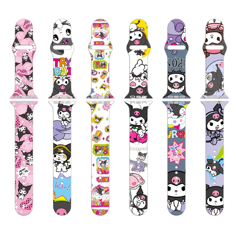 Sanrio Kuromi silicone Strap For Apple Watch Band