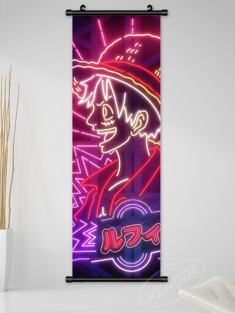One Piece LED Style Scroll Poster slgh-One Piece-6 25x75cm