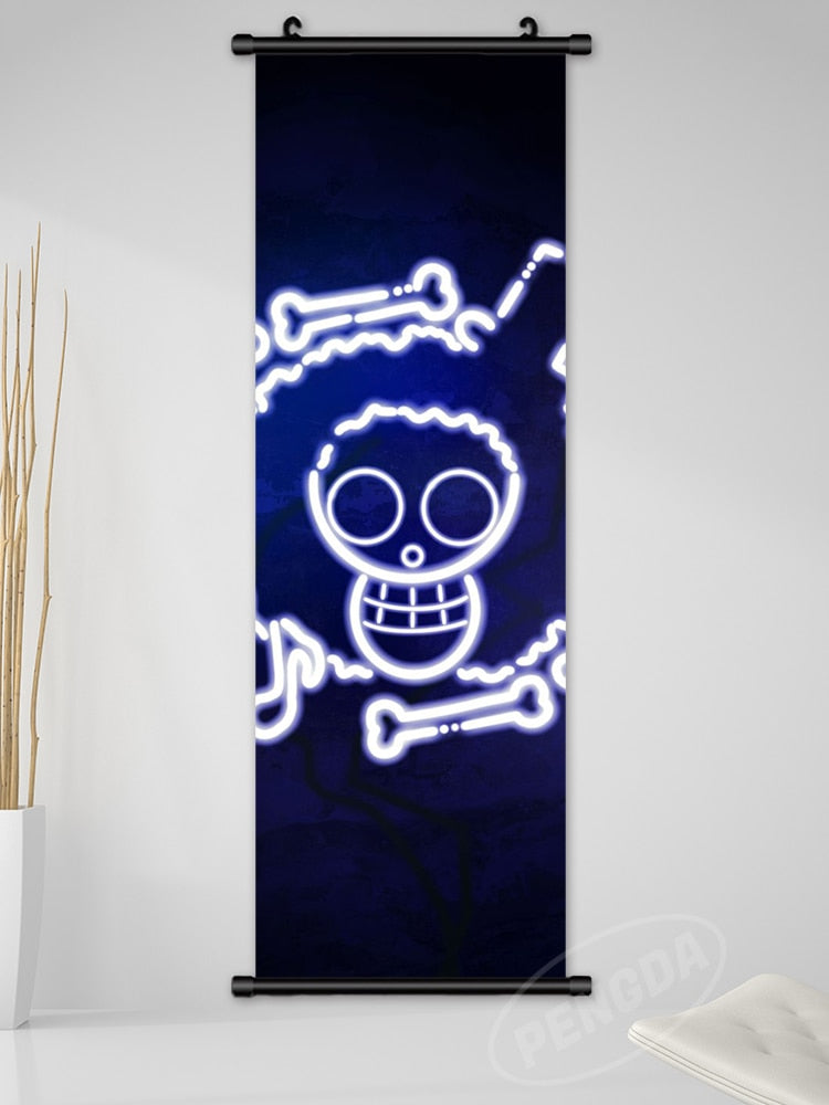 One Piece LED Style Scroll Poster slgh-One Piece-23 25x75cm
