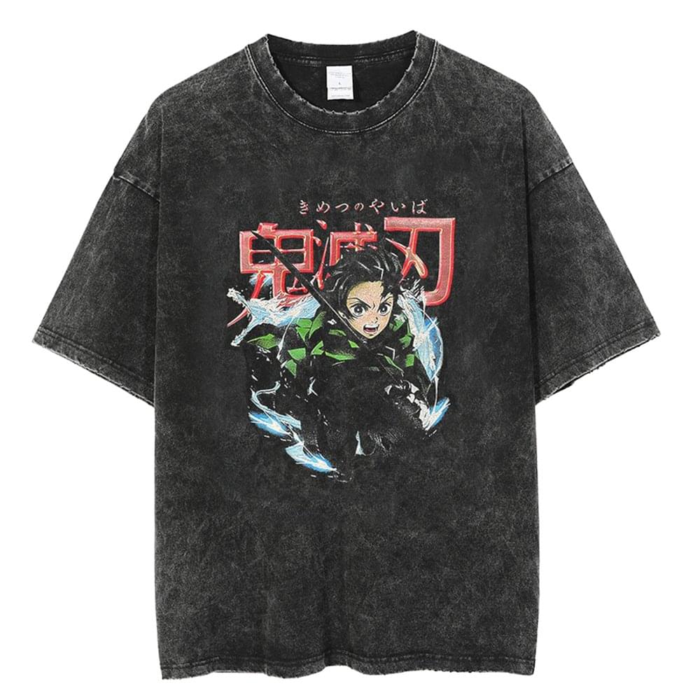 Demon Slayer T-shirt Dark Grey v6