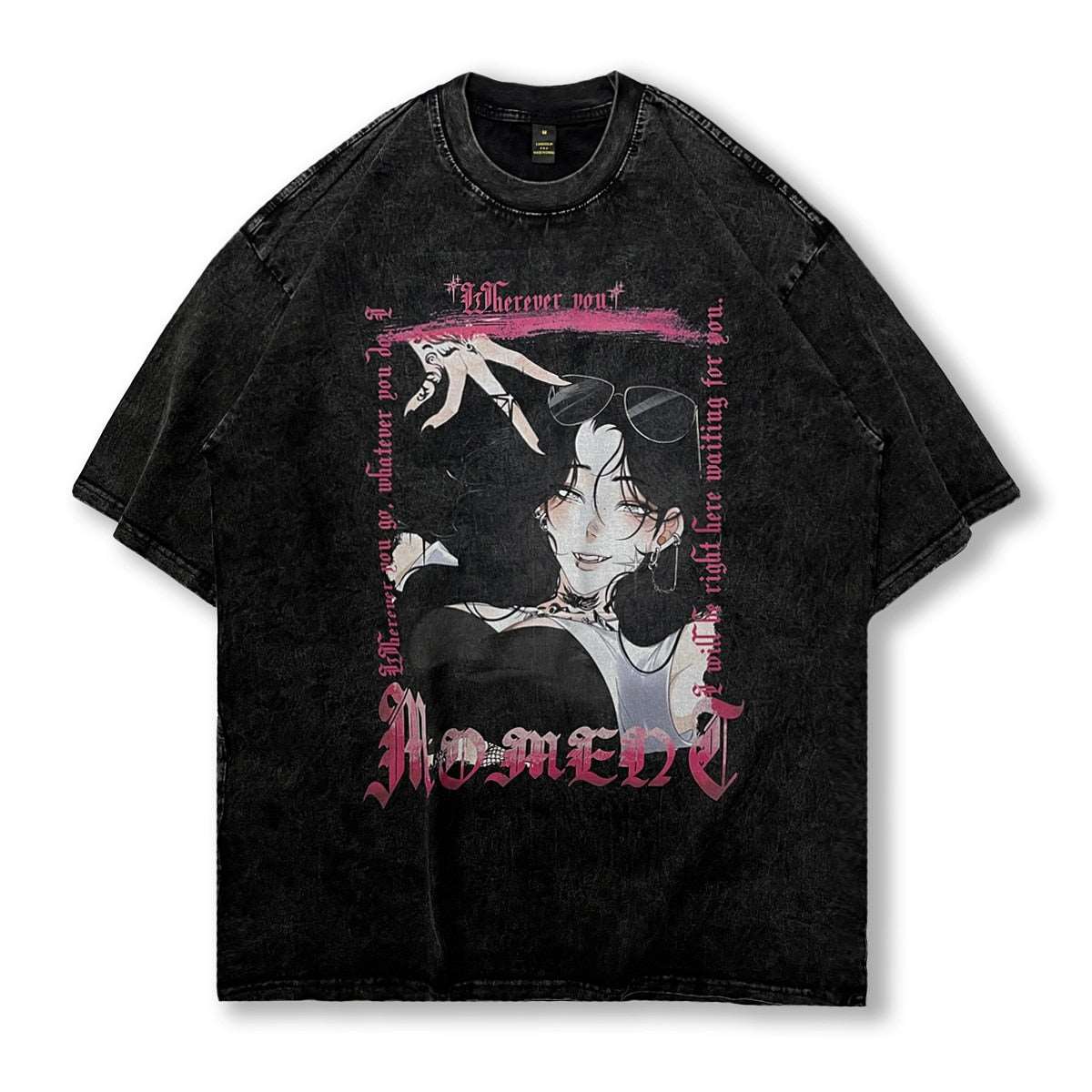 Japanese Harajuku T-Shirt Black