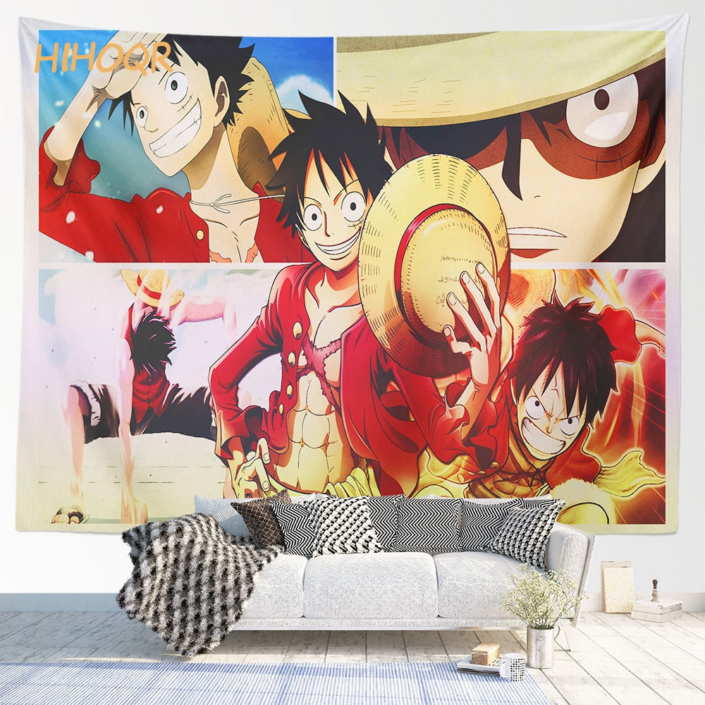 One Piece Wall Hanging Anime Tapestry Wall Hanging Decoration for